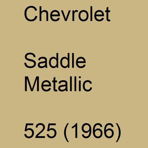 Chevrolet, Saddle Metallic, 525 (1966).